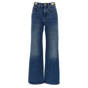 Paco Rabanne Women Metal Disk Jeans
